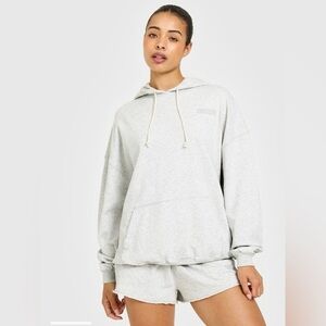 Oner Active RAW LOUNGE OVERSIZED HOODIE Light Grey Marl Hoodie